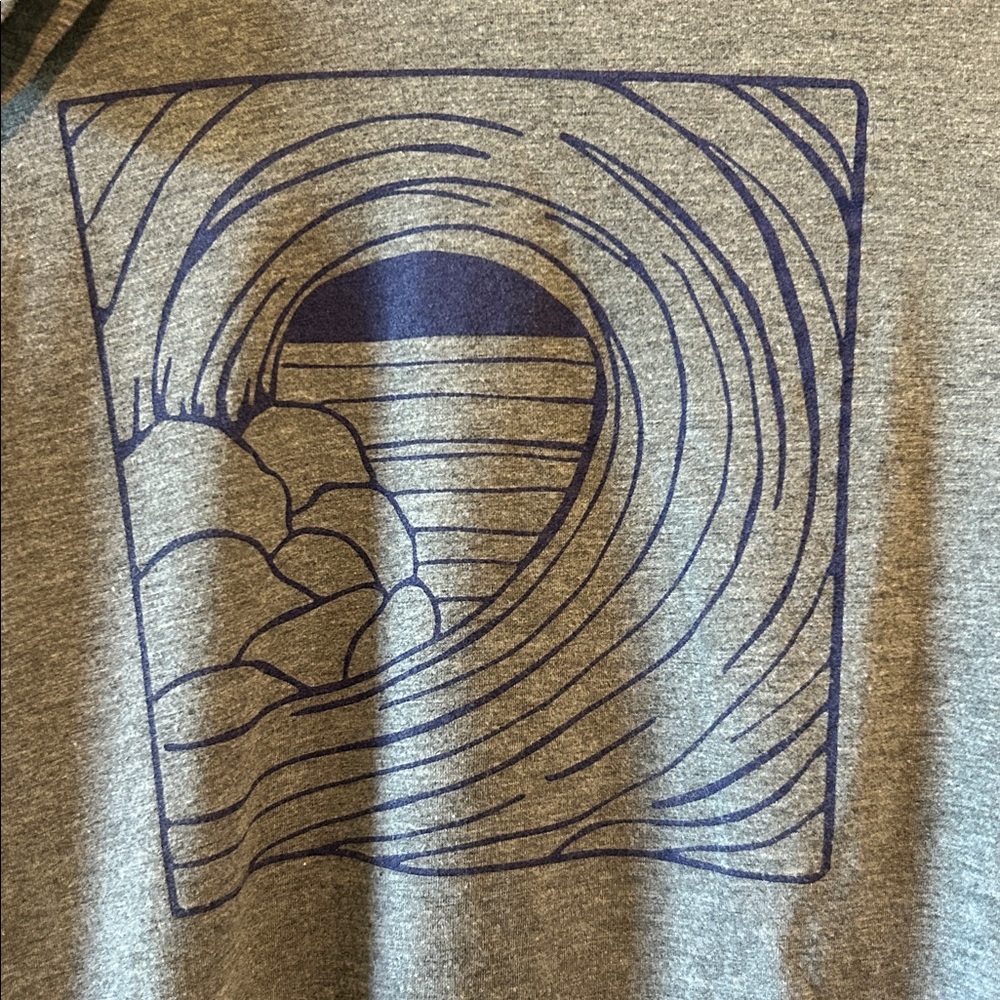 Gray Graphic Hooded Tshirt Ohana Brand